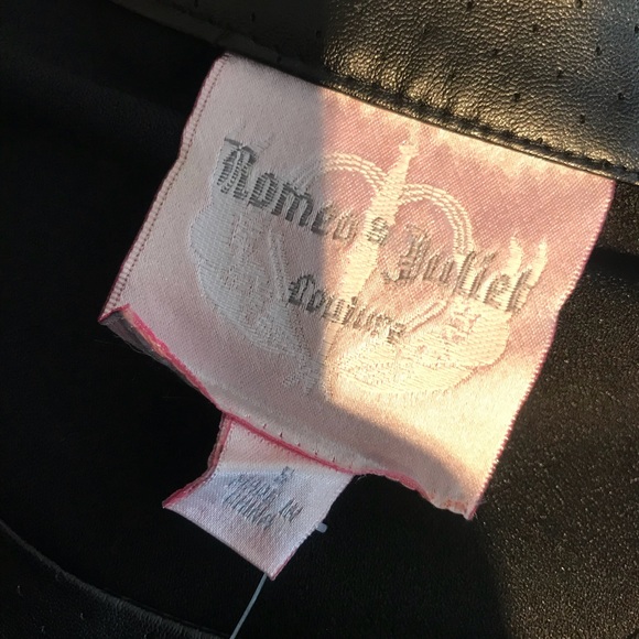 NWT Romeo & Juliet couture Faux Leather Mini Dress - Picture 6 of 7